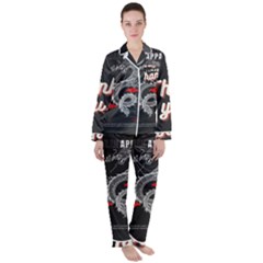 Dragon  Women s Long Sleeve Satin Pajamas Set	 by Sonugujjar