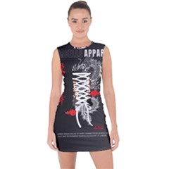 Dragon  Lace Up Front Bodycon Dress