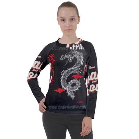 Dragon  Women s Long Sleeve Raglan Tee by Sonugujjar