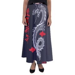 Dragon  Flared Maxi Skirt by Sonugujjar