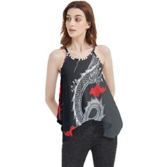 Dragon  Flowy Camisole Tank Top by Sonugujjar