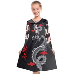 Dragon  Kids  Midi Sailor Dress by Sonugujjar