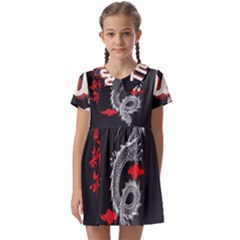 Dragon  Kids  Asymmetric Collar Dress by Sonugujjar