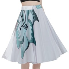 Shiva A-line Full Circle Midi Skirt With Pocket by 3147318