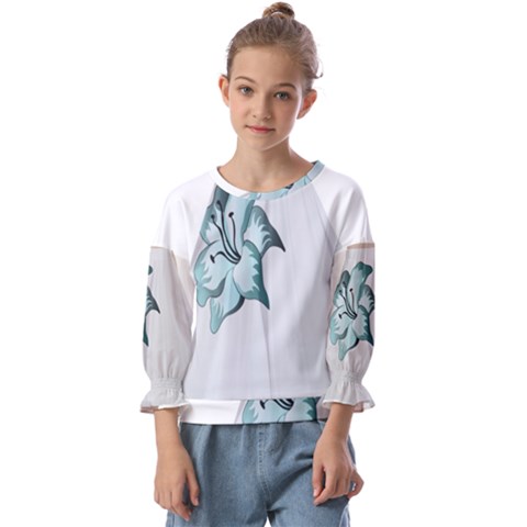 Shiva Kids  Cuff Sleeve Top by 3147318