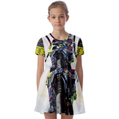 Download (1) D6436be9-f3fc-41be-942a-ec353be62fb5 Download (2) Vr46 Wallpaper By Reachparmeet - Download On Zedge?   1f7a Kids  Short Sleeve Pinafore Style Dress by AESTHETIC1