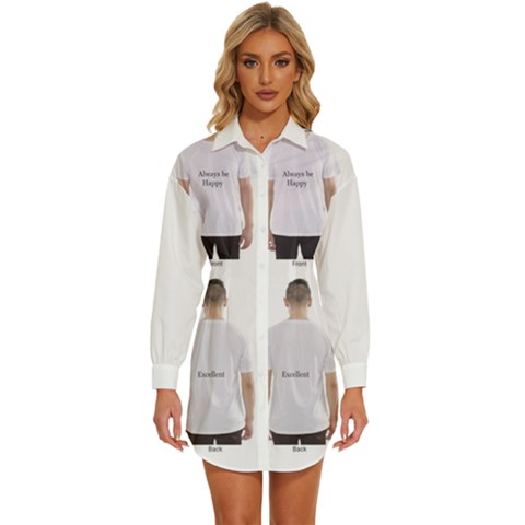 Screenshot 20230716 184009 Screenshot 20230716 184222 Womens Long Sleeve Shirt Dress by 3147330