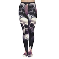 Halloween Party Skulls, Demonic Pumpkins Pattern Tights