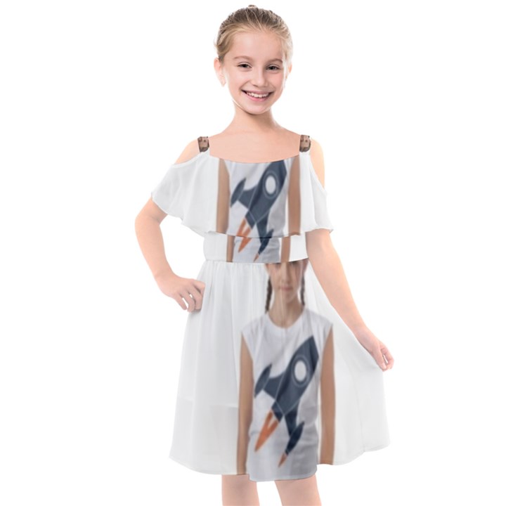 Img 20230716 195940 Img 20230716 200008 Kids  Cut Out Shoulders Chiffon Dress