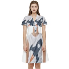 Img 20230716 195940 Img 20230716 200008 Short Sleeve Waist Detail Dress by 3147330