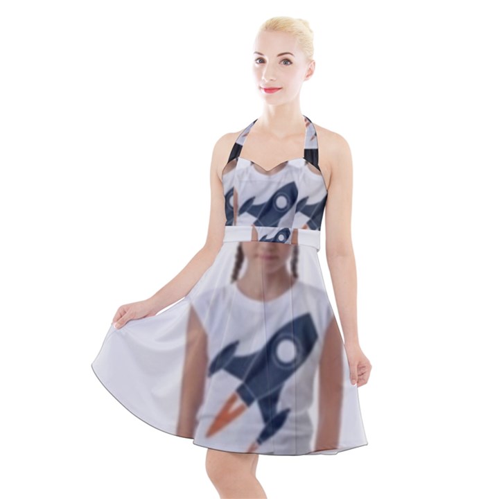 Img 20230716 195940 Img 20230716 200008 Halter Party Swing Dress 