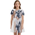 Img 20230716 195940 Img 20230716 200008 Kids  Bow Tie Puff Sleeve Dress View1