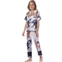 Img 20230716 195940 Img 20230716 200008 Kids  Satin Short Sleeve Pajamas Set View1