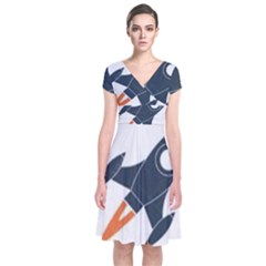 Img 20230716 190400 Img 20230716 190422 Short Sleeve Front Wrap Dress by 3147330