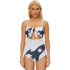 Img 20230716 190400 Img 20230716 190422 Knot Front One-piece Swimsuit