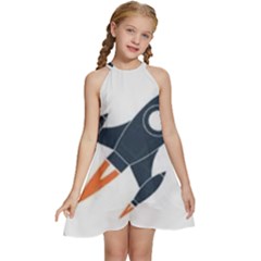 Img 20230716 190400 Img 20230716 190422 Kids  Halter Collar Waist Tie Chiffon Dress