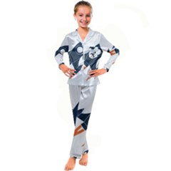 Img 20230716 190400 Img 20230716 190422 Kids  Satin Long Sleeve Pajamas Set