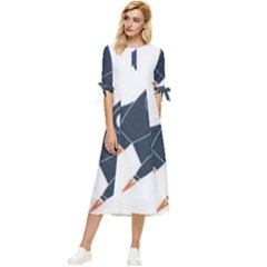 Img 20230716 190400 Img 20230716 190422 Bow Sleeve Chiffon Midi Dress