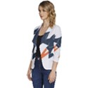 Img 20230716 190400 Img 20230716 190422 Women s One-Button 3/4 Sleeve Short Jacket View2