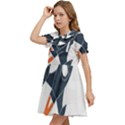 Img 20230716 190400 Img 20230716 190422 Kids  Bow Tie Puff Sleeve Dress View3