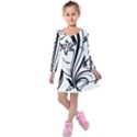 Img 20230716 190304 Kids  Long Sleeve Velvet Dress View1