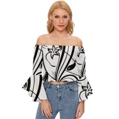 Img 20230716 190304 Off Shoulder Flutter Bell Sleeve Top