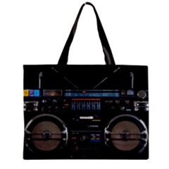 Vintage Radio Zipper Mini Tote Bag by Proyonanggan