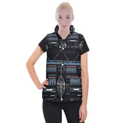 Vintage Radio Women s Button Up Vest by Proyonanggan