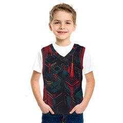 A Dark City Vector Kids  Basketball Tank Top by Proyonanggan