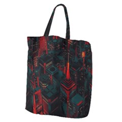 A Dark City Vector Giant Grocery Tote by Proyonanggan