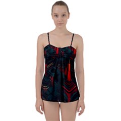 A Dark City Vector Babydoll Tankini Set by Proyonanggan