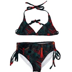 A Dark City Vector Kids  Classic Bikini Set by Proyonanggan