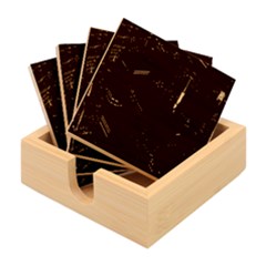 A Dark City Vector Bamboo Coaster Set by Proyonanggan