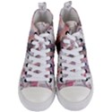 Vintage Landmarks Travel Women s Mid-Top Canvas Sneakers View1