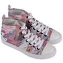 Vintage Landmarks Travel Women s Mid-Top Canvas Sneakers View3