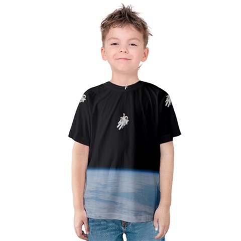 Amazing Stunning Astronaut Amazed Kids  Cotton Tee by Proyonanggan