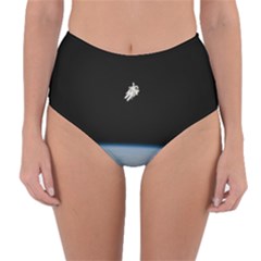 Amazing Stunning Astronaut Amazed Reversible High-waist Bikini Bottoms by Proyonanggan