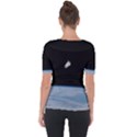 Amazing Stunning Astronaut Amazed Shoulder Cut Out Short Sleeve Top View2