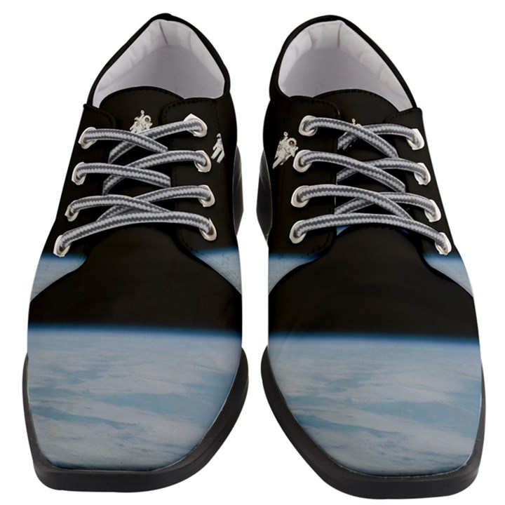 Amazing Stunning Astronaut Amazed Women Heeled Oxford Shoes