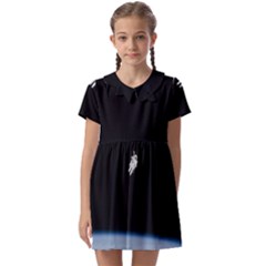 Amazing Stunning Astronaut Amazed Kids  Asymmetric Collar Dress by Proyonanggan