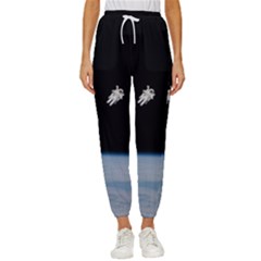 Amazing Stunning Astronaut Amazed Women s Cropped Drawstring Pants by Proyonanggan