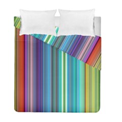 Color Stripes Duvet Cover Double Side (full/ Double Size) by Proyonanggan