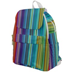 Color Stripes Top Flap Backpack