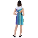 Color Stripes Racer Back Hoodie Dress View2