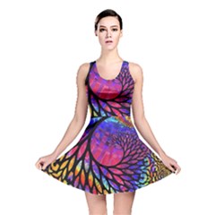 3d Fractal Mandelbulb Reversible Skater Dress by Proyonanggan