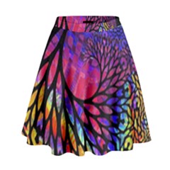 3d Fractal Mandelbulb High Waist Skirt