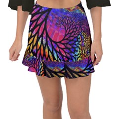 3d Fractal Mandelbulb Fishtail Mini Chiffon Skirt by Proyonanggan