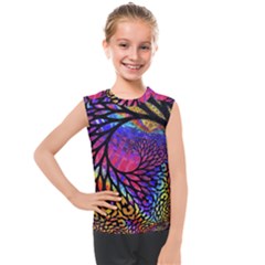 3d Fractal Mandelbulb Kids  Mesh Tank Top by Proyonanggan