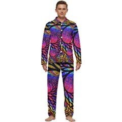 3d Fractal Mandelbulb Men s Long Sleeve Velvet Pocket Pajamas Set by Proyonanggan