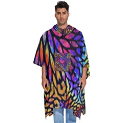 3d Fractal Mandelbulb Men s Hooded Rain Ponchos by Proyonanggan